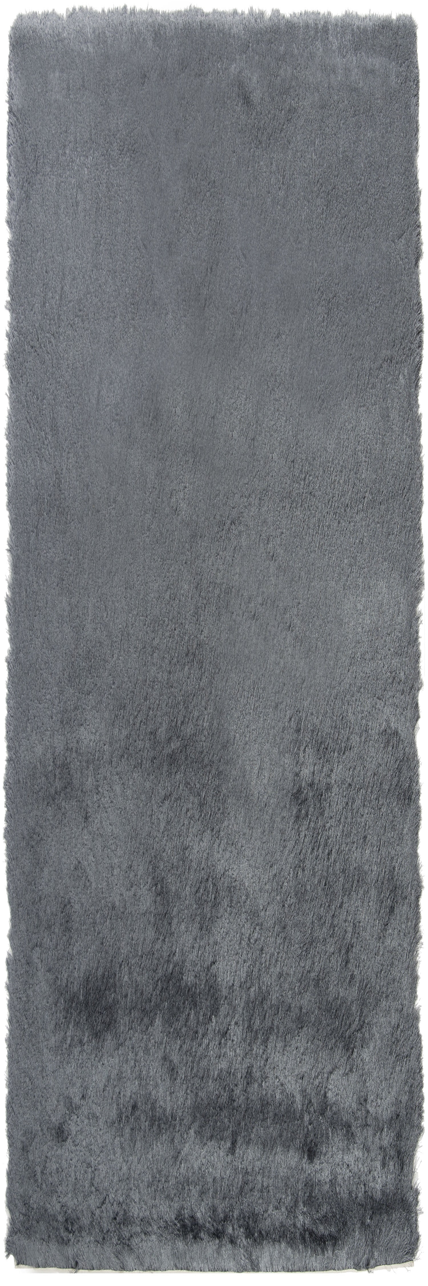 SAFAVIEH Paris Darwin Plush Polyester Shag Runner Rug, Slate, 2'3" x 8'