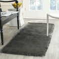 thumbnail image 1 of SAFAVIEH Paris Darwin Plush Polyester Shag Runner Rug, Titanium, 2'3" x 12', 1 of 6