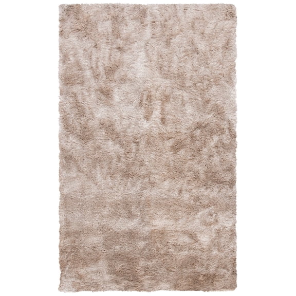 SAFAVIEH Paris Ivonette Solid Shag Area Rug, Dark Beig, 9' x 12'