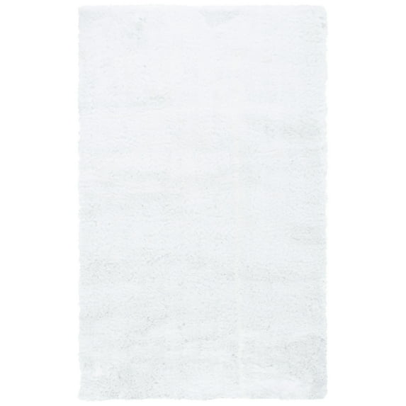 SAFAVIEH Paris Ivonette Solid Shag Runner Rug, Ivory, 2'3" x 8'
