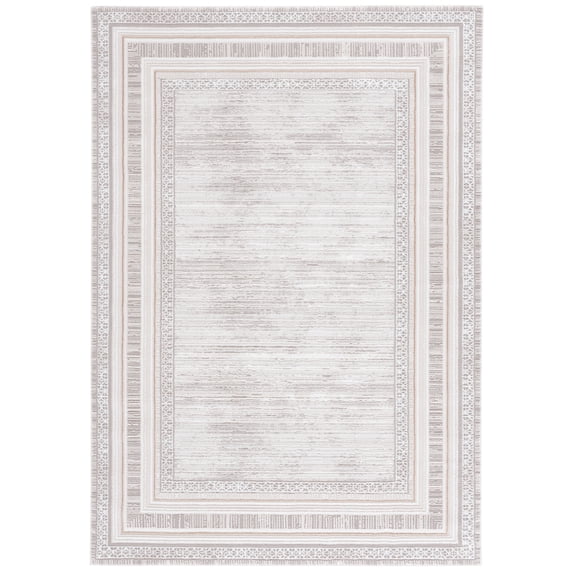 SAFAVIEH Parker Blaire Bordered Area Rug, Taupe/Gray Gold, 4' x 6'