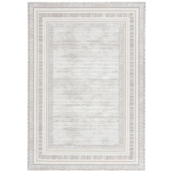 SAFAVIEH Parker Blaire Bordered Area Rug, Taupe/Gray Gold, 9' x 12'