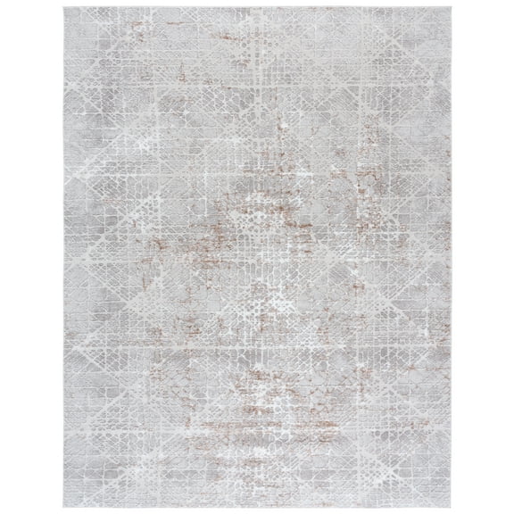 SAFAVIEH Parker Kady Abstract Area Rug, Taupe/Gray Ivory, 8' x 10'