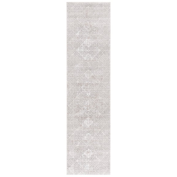 SAFAVIEH Parker Kady Abstract Runner Rug, Taupe/Gray Ivory, 2' x 8'