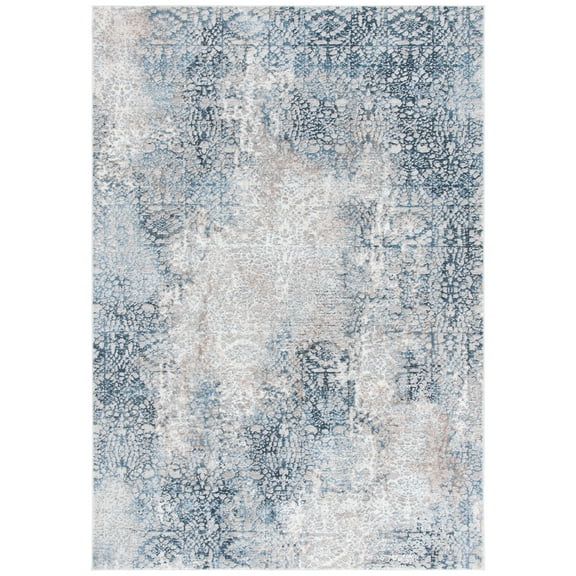 SAFAVIEH Parker Melany Abstract Polyester Area Rug, Blue/Taupe, 8' x 10'