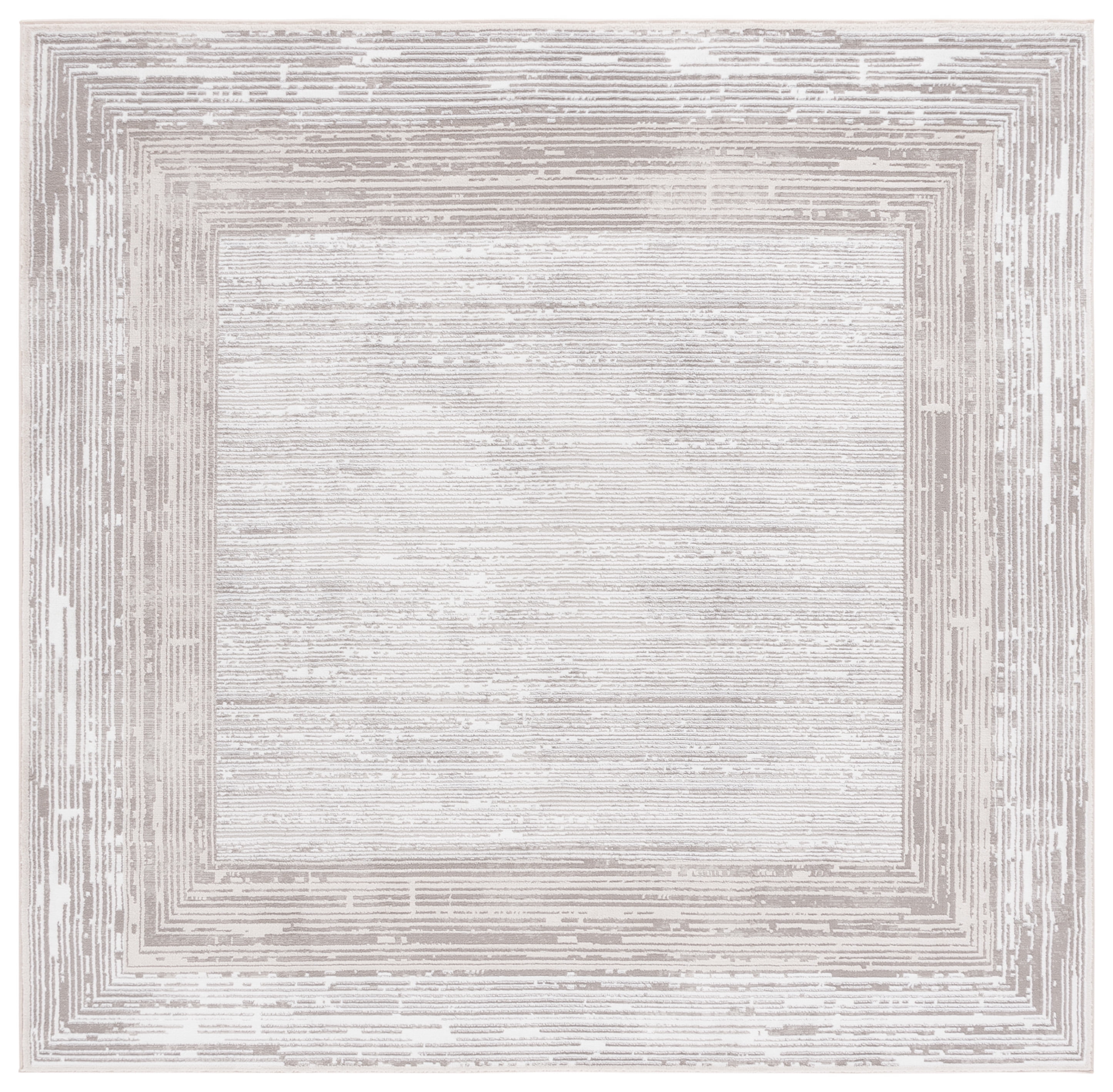 SAFAVIEH Parker Milo Abstract Area Rug, Taupe/Gray Ivory, 6'7