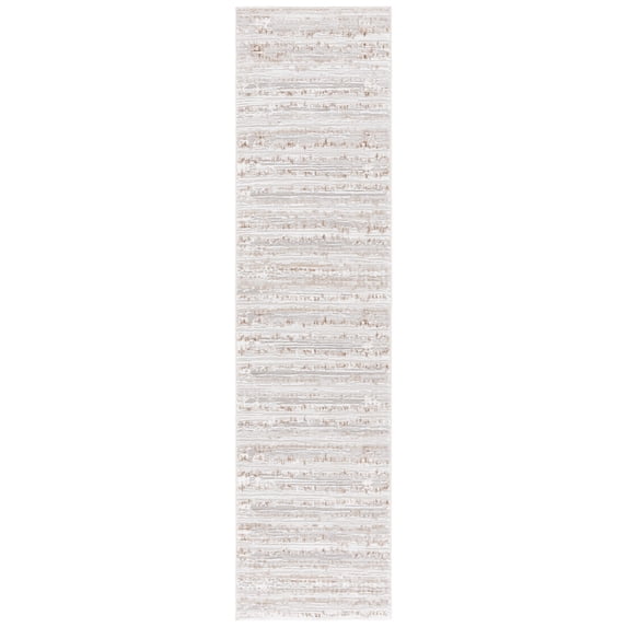 SAFAVIEH Parker Mira Abstract Runner Rug, Taupe/Beige, 2' x 8'