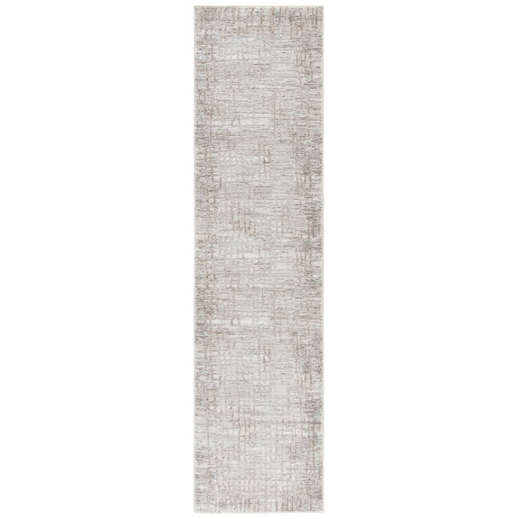 SAFAVIEH Parker Norman Distressed Runner Rug, Taupe/Beige Gold, 2' x 8'