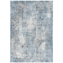 SAFAVIEH Parker Sally Abstract Polyester Area Rug, Blue/Taupe, 8' x 10'