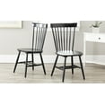 thumbnail image 1 of SAFAVIEH Parker Solid 17 in. H Spindle Dining Chair, Black, Set of 2, 1 of 13