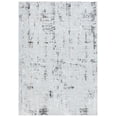 thumbnail image 1 of SAFAVIEH Parker Tyson Distressed Polyester Area Rug, Light Grey/Black, 4' x 6', 1 of 8