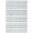 thumbnail image 1 of SAFAVIEH Parma Blanche Geometric Shag Area Rug, Grey/Ivory, 5'3" x 7'6", 1 of 8