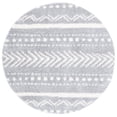 thumbnail image 1 of SAFAVIEH Parma Blanche Geometric Shag Area Rug, Grey/Ivory, 6'7" x 6'7" Round, 1 of 8
