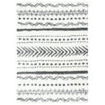 thumbnail image 1 of SAFAVIEH Parma Blanche Geometric Shag Area Rug, Ivory/Charcoal, 4' x 6', 1 of 8