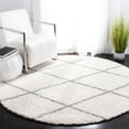 thumbnail image 1 of SAFAVIEH Parma Eglantine Geometric Shag Area Rug, Cream/Grey, 3' x 3' Round, 1 of 8
