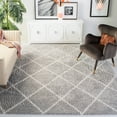 thumbnail image 1 of SAFAVIEH Parma Eglantine Geometric Shag Area Rug, Grey/Cream, 10' x 14', 1 of 8