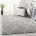 thumbnail image 1 of SAFAVIEH Parma Eglantine Geometric Shag Area Rug, Grey/Cream, 6' x 9', 1 of 9
