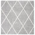 thumbnail image 1 of SAFAVIEH Parma Eglantine Geometric Shag Area Rug, Grey/Cream, 9' x 9' Square, 1 of 8