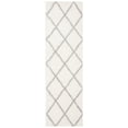 thumbnail image 1 of SAFAVIEH Parma Eglantine Geometric Shag Runner Rug, Cream/Grey, 2'3" x 11', 1 of 7
