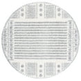 thumbnail image 1 of SAFAVIEH Parma Yvonne Geometric Shag Area Rug, Grey/Ivory, 6'7" x 6'7" Round, 1 of 8