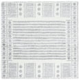 thumbnail image 1 of SAFAVIEH Parma Yvonne Geometric Shag Area Rug, Grey/Ivory, 6'7" x 6'7" Square, 1 of 8