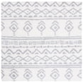 thumbnail image 1 of SAFAVIEH Parma Zen Geometric Shag Area Rug, Ivory/Grey, 6'7" x 6'7" Square, 1 of 8