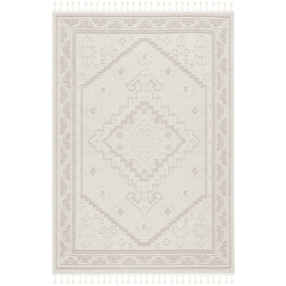SAFAVIEH Paros Alfred Medallion Area Rug, Ivory, 5' x 7'