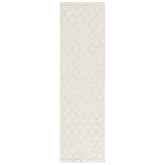 SAFAVIEH Paros Malcolm Geometric Runner Rug, Ivory, 2' x 7'