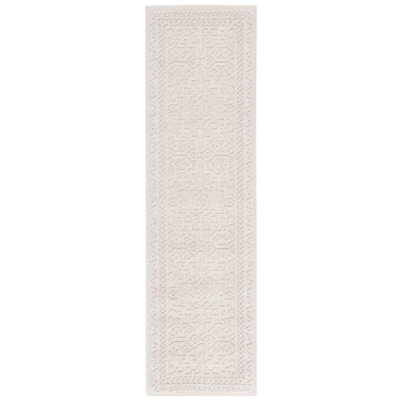 SAFAVIEH Paros York Geometric Runner Rug, Ivory, 2' x 7'