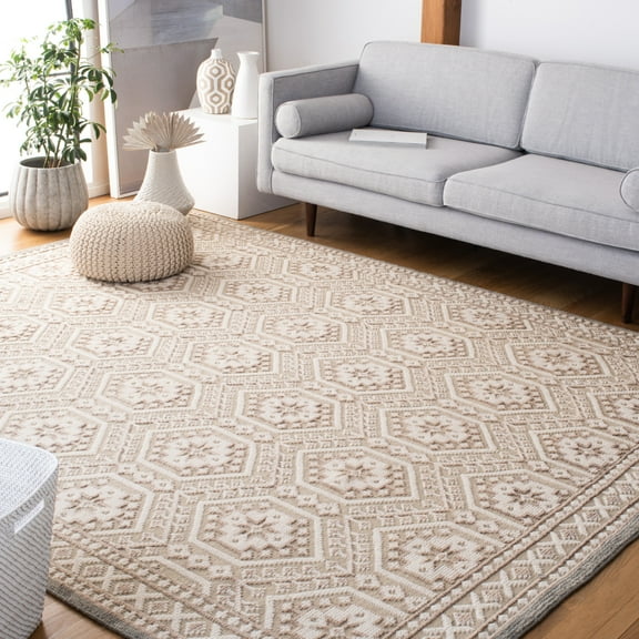 SAFAVIEH Paseo Mervyn Geometric Area Rug, Beige, 6' x 9'