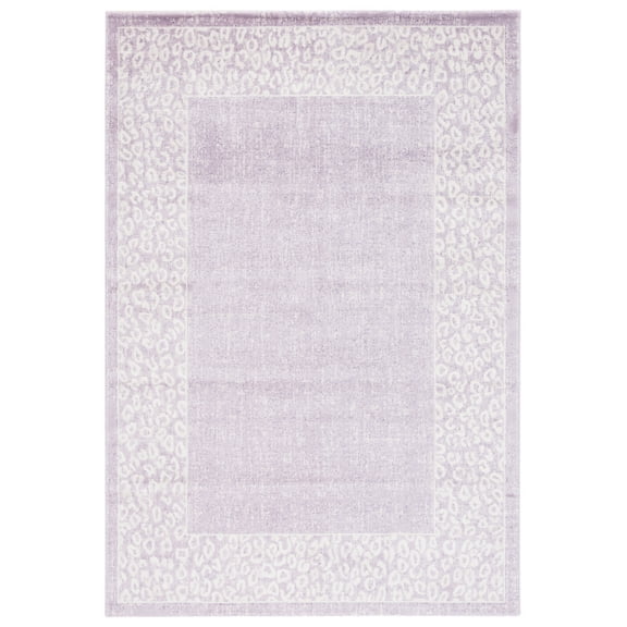 SAFAVIEH Passion Yadira Distressed Area Rug, Purple/Beige, 5' x 7'