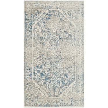 SAFAVIEH Patina Collection PTN318A Grey / Blue Rug