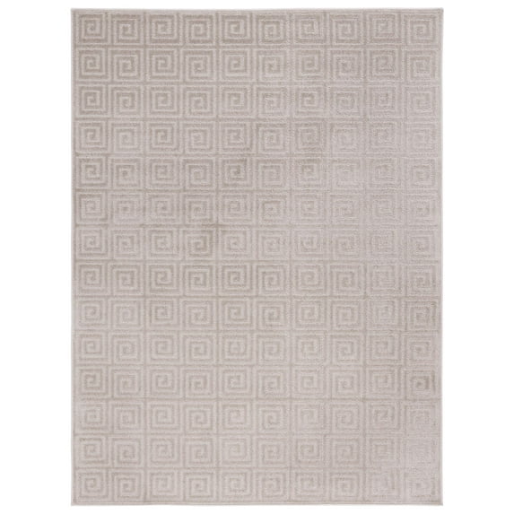 SAFAVIEH Pattern And Solid Aisha Geometric Area Rug, Beige, 5'3" x 7'6"