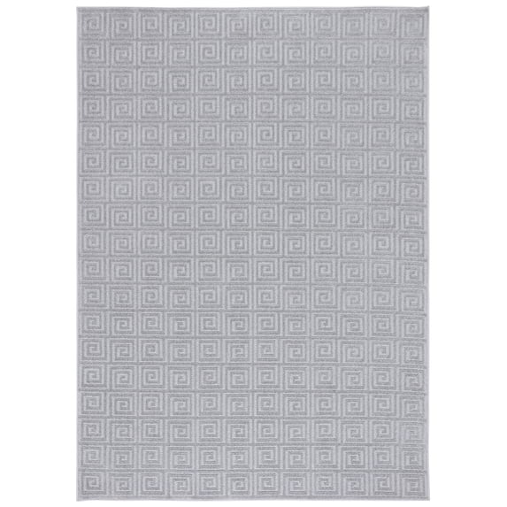 SAFAVIEH Pattern And Solid Aisha Geometric Area Rug, Grey, 9' x 13'