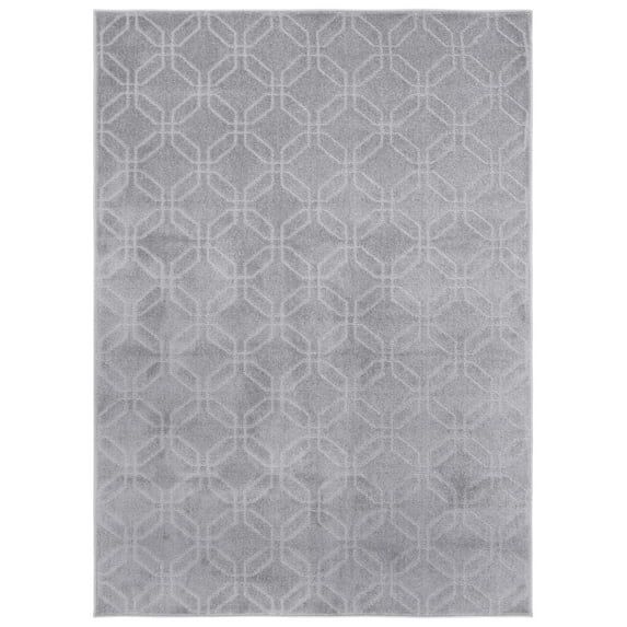 SAFAVIEH Pattern And Solid April Geometric Area Rug, Grey, 5'3" x 7'6"