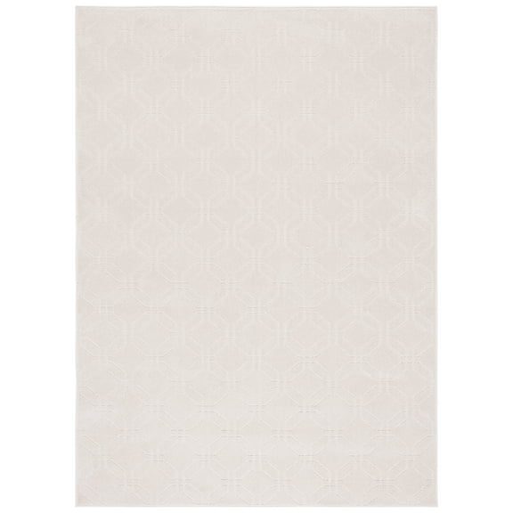 SAFAVIEH Pattern And Solid April Geometric Area Rug, Ivory, 6'7" x 9'
