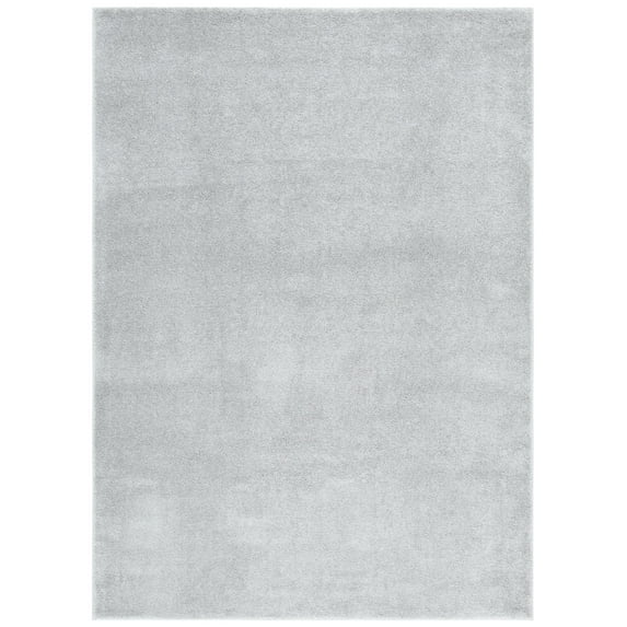 SAFAVIEH Pattern And Solid Carleen Solid Area Rug, Light Grey, 6'7" x 9'