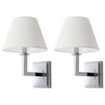 thumbnail image 1 of SAFAVIEH Pauline 14.5 in. High Wall Sconce, Chrome, Set of 2, 1 of 7