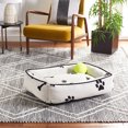 thumbnail image 1 of SAFAVIEH Paw Regular Pillow Style Dog Bed, Ivory/Black, 1 of 8