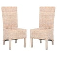 thumbnail image 1 of SAFAVIEH Pembrooke Classic Rattan Solid Dining Parsons Chair, Natural (Set of 2), 1 of 14
