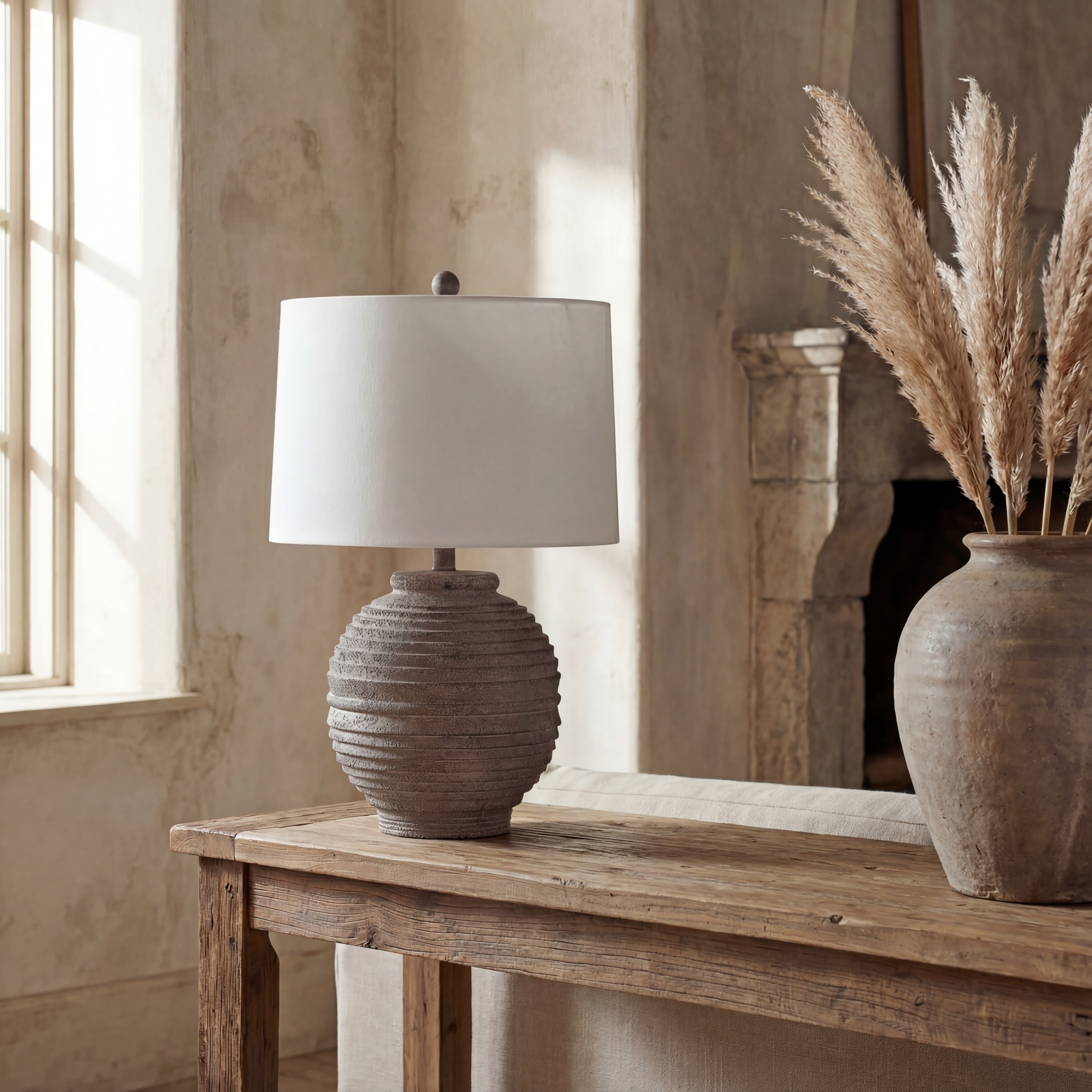 SAFAVIEH Pendri 24 in. Classic Contemporary Table Lamp, Brown