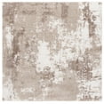 thumbnail image 1 of SAFAVIEH Penelope Beth Abstract Shag Area Rug, Beige/Ivory Taupe, 6'7" x 6'7" Square, 1 of 8