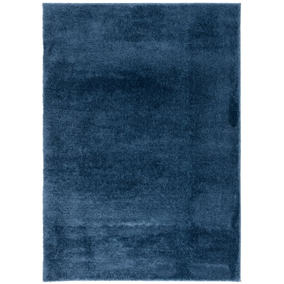 SAFAVIEH Penelope Braden Solid Shag Area Rug, Navy, 9' x 12'