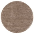 thumbnail image 1 of SAFAVIEH Penelope Braden Solid Shag Area Rug, Taupe, 6'7" x 6'7" Round, 1 of 10