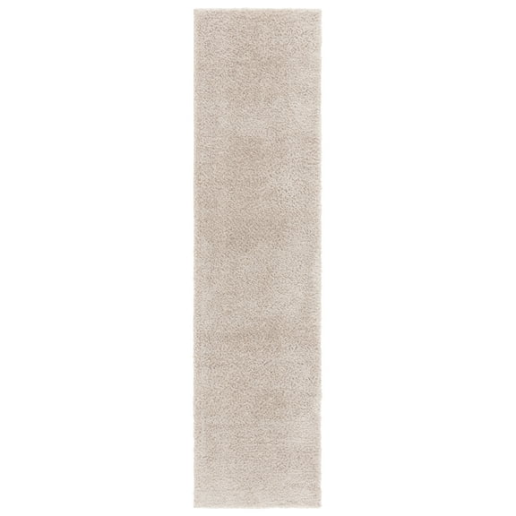 SAFAVIEH Penelope Braden Solid Shag Runner Rug, Beige, 2' x 8'