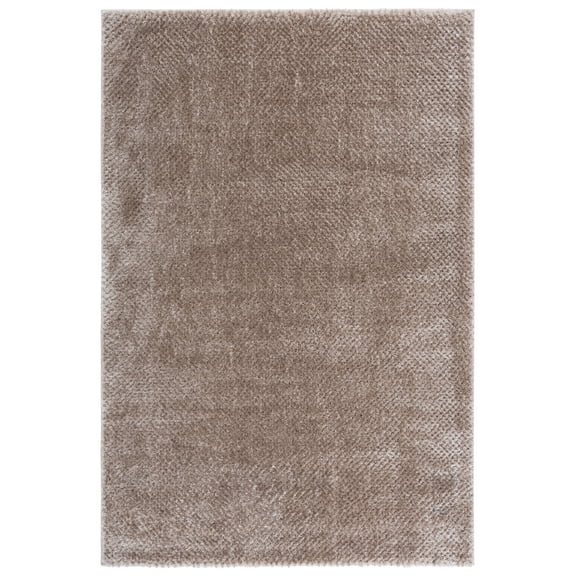 SAFAVIEH Penelope Kady Solid Shag Area Rug, Taupe, 4' x 6'