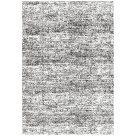SAFAVIEH Penelope Yazmin Abstract Shag Area Rug, Grey/Ivory, 5'3" x 7'6"