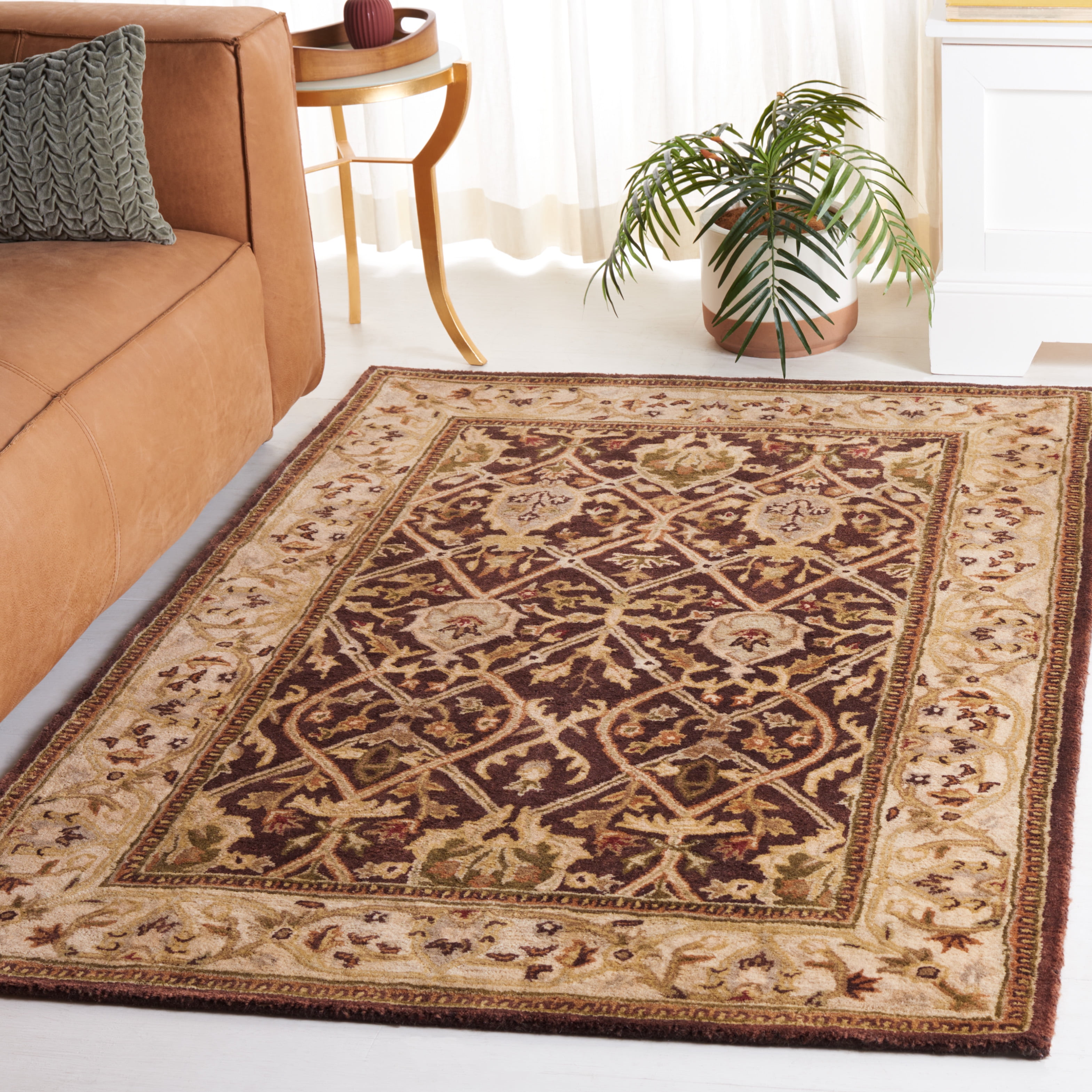 SAFAVIEH Persian Legend Adrian Oriental Area Rug, Brown/Beige, 4' x 6'