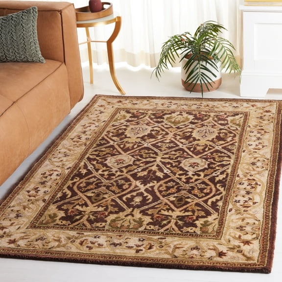 SAFAVIEH Persian Legend Adrian Oriental Area Rug, Brown/Beige, 6' x 6' Square
