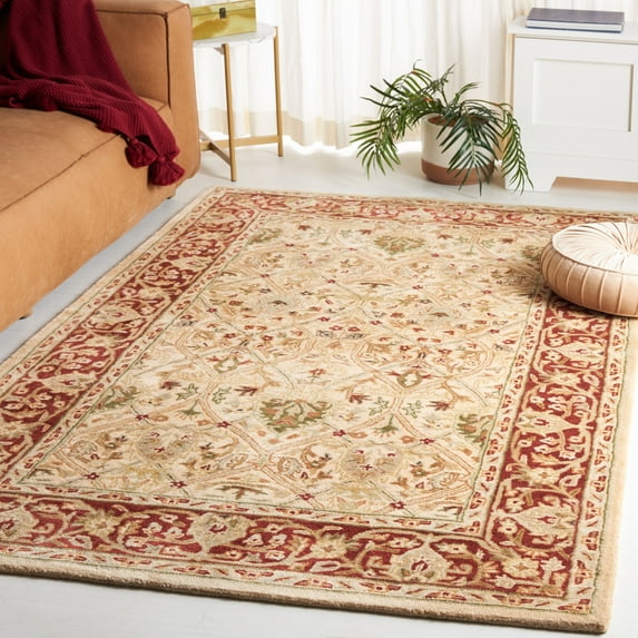 SAFAVIEH Persian Legend Adrian Oriental Area Rug, Ivory/Rust, 5' x 8'